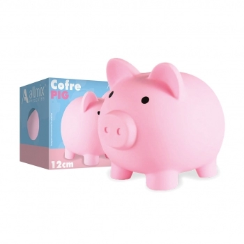 Cofre vinil Pig 12 cm - Rosa Luva com 1