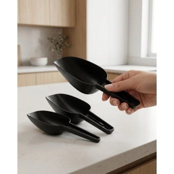 Conjunto de Colher Medidora Plástico Multiuso 3 Peças Solapa com 1