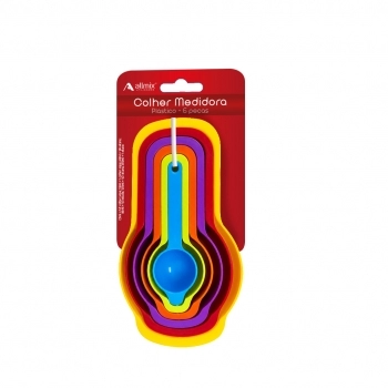 Conjunto de Colher Medidora 7,5 ml/15 ml/60 ml/85 ml/125 ml/250 ml com 6 Peças Solapa com 1
