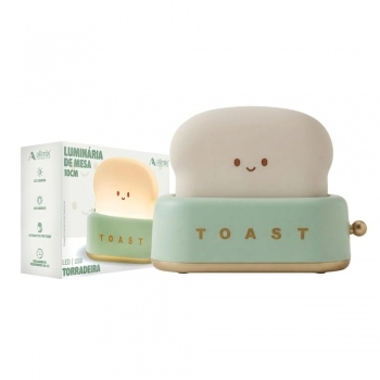 Luminária de mesa LED USB Toast 10 cm Verde luva com 1
