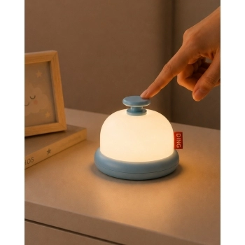 Luminária de Mesa Campainha 6,5 cm Azul luva com 1