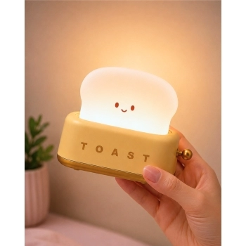 Luminária de mesa LED USB Toast 10 cm Amarelo luva com 1