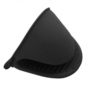 Utensílio Pegador Luva Silicone Preto 10 x 8 cm