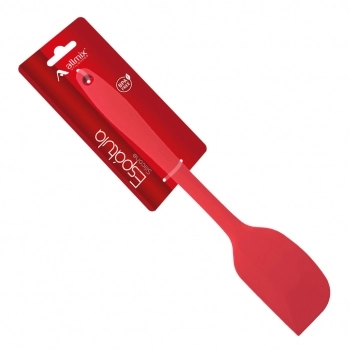 Utensílio Espátula Pão Duro Silicone Vermelho 36 cm