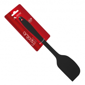 Utensílio Espátula Pão Duro Silicone Preto 36 cm