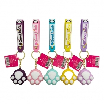 Chaveiro 3D Patinhas 6 cm Sortido