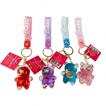Chaveiro 3D Bubble Urso 5 cm Sortido
