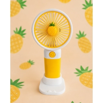Mini Ventilador Portátil Frutas USB 15 cm Abacaxi luva com 1