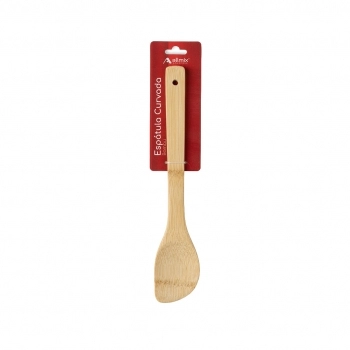 Utensílio Espátula Curvada de Bambu 30 cm