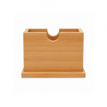 Porta Guardanapo Retangular de Bambu 16 x 7,5 x 10 cm