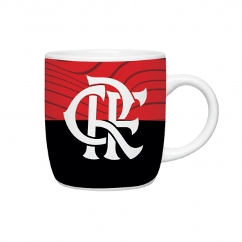 Caneca Porcelana City 380 ml Times Flamengo luva com 1