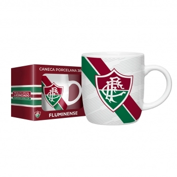 Caneca Porcelana City 380 ml Times Fluminense luva com 1
