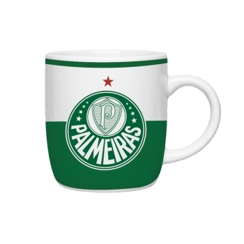 Caneca Porcelana City 380 ml Times Palmeiras – Luva com 1