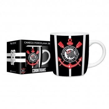 Caneca Porcelana City 380 ml Times Corinthians – Luva com 1