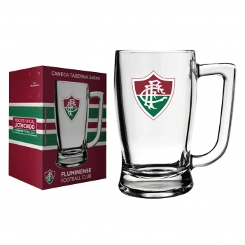 CANECA CERVEJA TABERNA 340 ML FLUMINENSE NA LUVA