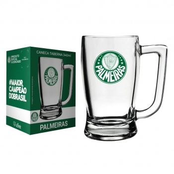 CANECA CERVEJA TABERNA 340 ML PALMEIRAS NA LUVA