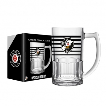 Caneca de Vidro Cerveja 340 ml Vasco – Luva com 1
