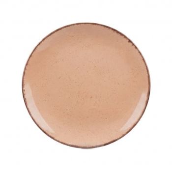Prato Raso Cerâmica Serena 26 cm – Pêssego