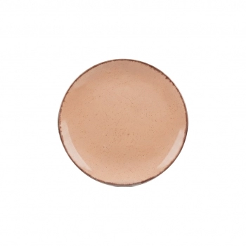 Prato Sobremesa Cerâmica Serena 18 cm – Pêssego