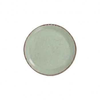 Prato Sobremesa Cerâmica Serena 18 cm – Menta