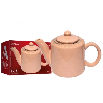 Bule Cerâmica Serena 430 ml Luva com 1 – Pêssego