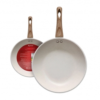 Frigideira de Alumínio com Revestimento Cerâmico 2 mm Madrid 24 cm – Bege