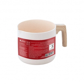 Leiteira de Alumínio com Revestimento Cerâmico 2 mm Madrid 14 x 12 cm – Bege